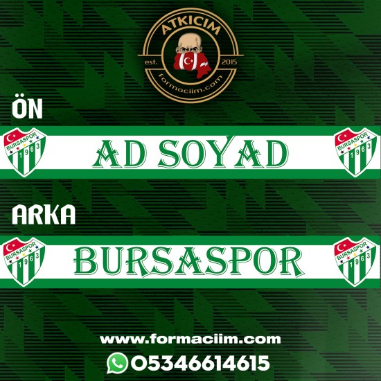 Bursaspor Kişiye Özel Şal Atkı (2)