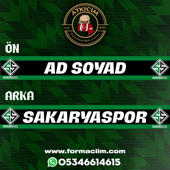 Sakaryaspor Kişiye Özel Şal Atkı